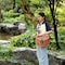 Vintiquewise Wicker Fishing Creel with Faux Leather Shoulder Strap QI003415 - alternate 5